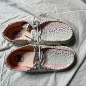 Hey Dude Kids' Pastel Polka Dot Sneakers